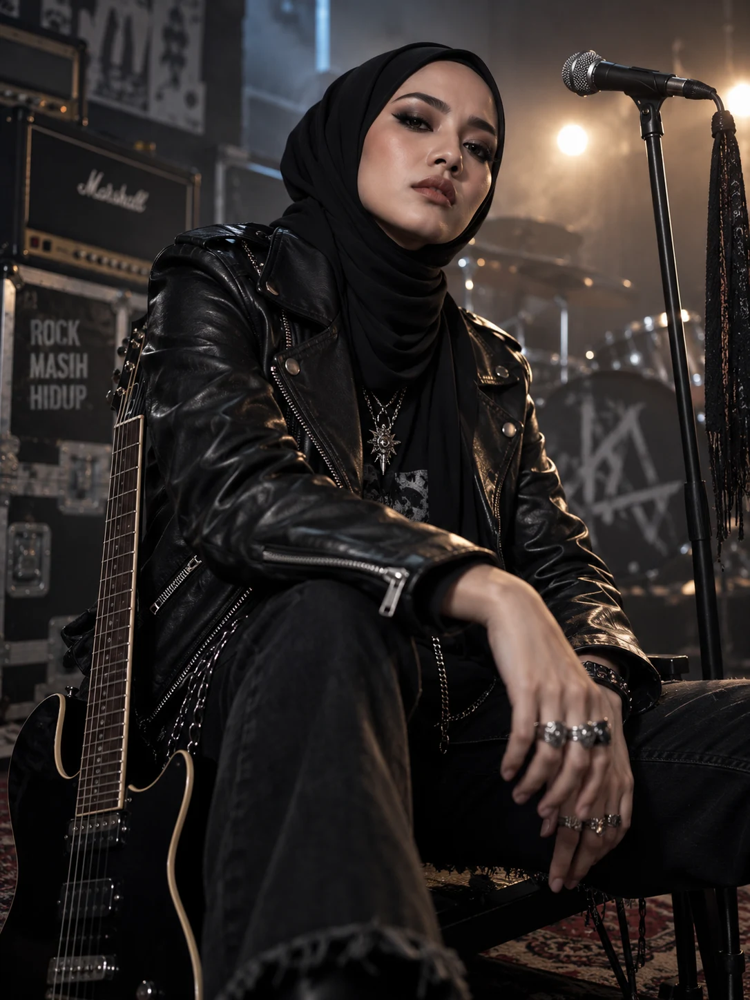 Zahra Rock in rehearsal